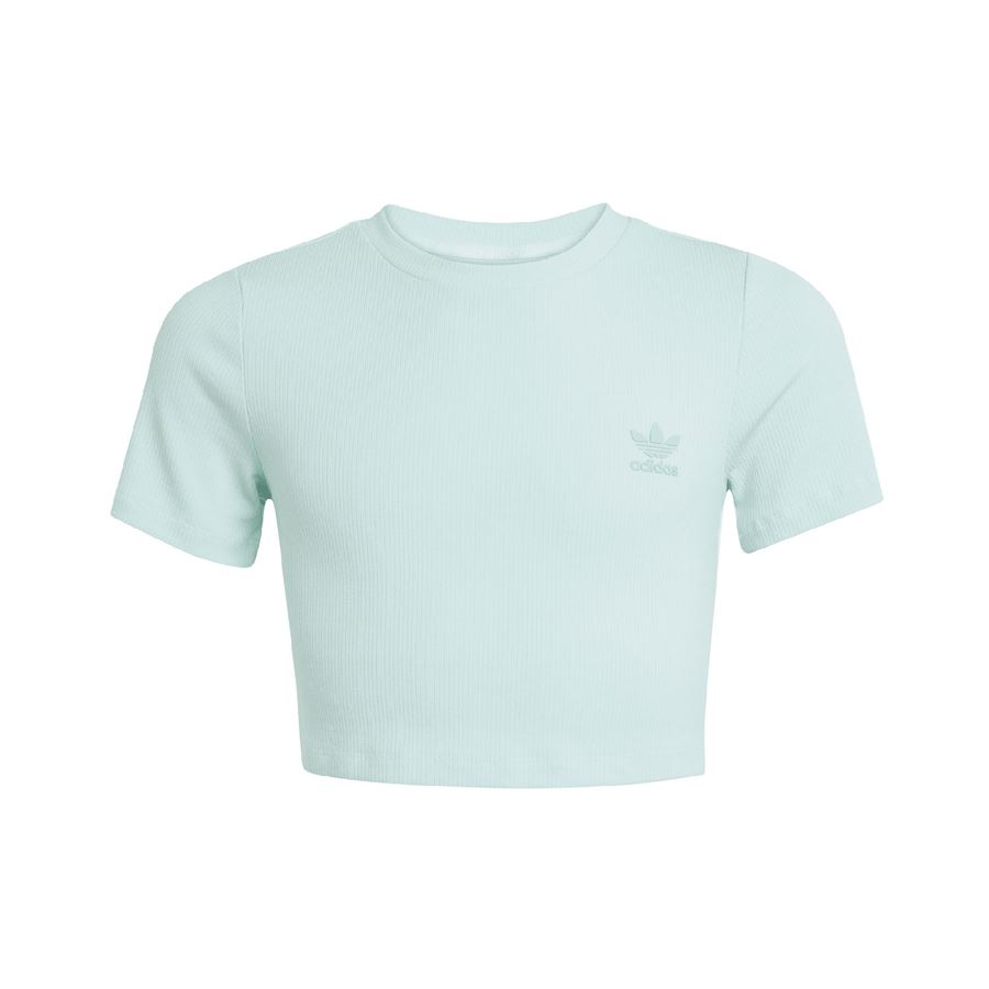 Rib Crop Tee t-shirt da bambina Adidas | JI5783X